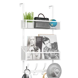 Over The Door Hooks Organizer, Coat Rack Over The Door Storage Hanger Towel Rack, Back of Door Storage Organizer for Bathroom,Bedroom,Kitchen,Office (White, 3-Tier) Over The Door Hooks Organizer, Coat Rack Over The Door Storage Hanger Towel Rack, Back of Door Storage Organizer for Bathroom,Bedroom,Kitchen,Office (White, 3-Tier)