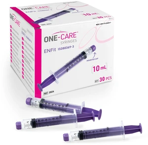 Syringes 10ml ENFit-type with Mounted Cap, Box of 30pcs Blister-Packed, Accurate Measurement, Precise Graduation for Optimal Liquid Dosing, Stable Plunger with Safe Backstop Syringes 10ml ENFit-type with Mounted Cap, Box of 30pcs Blister-Packed, Accurate Measurement, Precise Graduation for Optimal Liquid Dosing, Stable Plunger with Safe Backstop