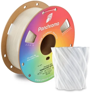 Panchroma Translucent PLA Filament 1.75mm, 1kg, Natural New Neatly Wound, Semi Transparent PLA, Easy Print & Smooth Feeding, Compatible with Bambu Lab & Most 3D Printers Panchroma Translucent PLA Filament 1.75mm, 1kg, Natural New Neatly Wound, Semi Transparent PLA, Easy Print & Smooth Feeding, Compatible with Bambu Lab & Most 3D Printers