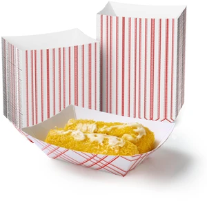 250 Pack 2lb Paper Food Tray Red, Disposable Paper Boat for Nacho Food Holder Trays, Serving Boats for Taco Hot Dog Snack Fries Dessert Popcorn Sauce 250 Pack 2lb Paper Food Tray Red, Disposable Paper Boat for Nacho Food Holder Trays, Serving Boats for Taco Hot Dog Snack Fries Dessert Popcorn Sauce