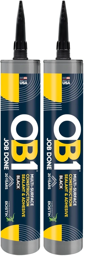 Universal Caulk Sealant & Adhesive Black 10.1oz | Professional Grade Premium All-in-One Advanced Hybrid 2-in1 | Water Resistant Internal & External | Shrink Crack UV & Fade Resistant | 1 Cartridge Universal Caulk Sealant & Adhesive Black 10.1oz | Professional Grade Premium All-in-One Advanced Hybrid 2-in1 | Water Resistant Internal & External | Shrink Crack UV & Fade Resistant | 1 Cartridge