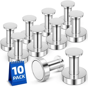 10 Pack Magnetic Hooks, Strong Magnetic Hooks for Cruise Cabins Silver Magnets with Hooks for Refrigerator, Magnetic Hook for Garage, Home Organization, Office, Cruise Essentials 2026 10 Pack Magnetic Hooks, Strong Magnetic Hooks for Cruise Cabins Silver Magnets with Hooks for Refrigerator, Magnetic Hook for Garage, Home Organization, Office, Cruise Essentials 2026