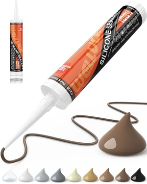 Dark Brown/Espresso Silicone Caulk, 100% Waterproof Caulking Silicone Sealant Flexible Adhesive, Matches Walnut, Mahogany, Jacobean, Dark Stained Oak, and Other Dark Wood finishes Dark Brown/Espresso Silicone Caulk, 100% Waterproof Caulking Silicone Sealant Flexible Adhesive, Matches Walnut, Mahogany, Jacobean, Dark Stained Oak, and Other Dark Wood finishes