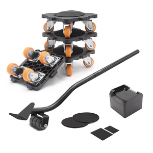 Furniture Mover with Wheels & Aux. Lifter-Connect Bearing Wheel Dolly 360° Rotation Wheels Furniture Dolly for Moving Sliding Heavy Furniture, Appliances, 660 LB Max Load Capacity Furniture Mover with Wheels & Aux. Lifter-Connect Bearing Wheel Dolly 360° Rotation Wheels Furniture Dolly for Moving Sliding Heavy Furniture, Appliances, 660 LB Max Load Capacity