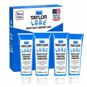 Taylor Blue Food Grade Lubricant (4oz, 4-Pack) - Lube for Soft Serve Ice Cream Machine & Frozen Yogurt Machine - NSF H1 Certified Sanitary Lubricant - Heavy Duty Grease for O-Rings by FryOilSaver Co Taylor Blue Food Grade Lubricant (4oz, 4-Pack) - Lube for Soft Serve Ice Cream Machine & Frozen Yogurt Machine - NSF H1 Certified Sanitary Lubricant - Heavy Duty Grease for O-Rings by FryOilSaver Co