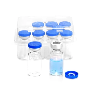 3ml Sealed Sterile Glass Empty Vials for Injection, 50 Pack Peptide Vial with Self Healing Injection Port and Plastic-Aluminum Flip Caps 3ml Sealed Sterile Glass Empty Vials for Injection, 50 Pack Peptide Vial with Self Healing Injection Port and Plastic-Aluminum Flip Caps