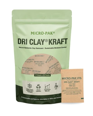 Micro-Pak Kraft, Moisture Absorption Desiccant Packs,17gx25pcs Silica Gel Packets Alternative, Food Safe Bentonite Clay, Desiccant Packs for Storage, Moisture Absorbers for Closet Micro-Pak Kraft, Moisture Absorption Desiccant Packs,17gx25pcs Silica Gel Packets Alternative, Food Safe Bentonite Clay, Desiccant Packs for Storage, Moisture Absorbers for Closet