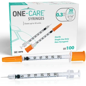 Syringe 0.3 ml/cc, 30G x 5/16" (8mm), Orange Cap, 100pcs/box Fine Tip, Home & Lab Use, Clear Barrel, Bold Scale, Smooth Plunger Movement with back-end stopper, Leak-Proof Design Syringe 0.3 ml/cc, 30G x 5/16" (8mm), Orange Cap, 100pcs/box Fine Tip, Home & Lab Use, Clear Barrel, Bold Scale, Smooth Plunger Movement with back-end stopper, Leak-Proof Design