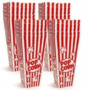 20 Pack Plastic Popcorn Containers, Reusable Popcorn Boxes 7.5" Tall and 3.6" Square Popcorn Buckets, For Popcorn Machine, Movie Night, Party, Carnival, Home, Concessions 20 Pack Plastic Popcorn Containers, Reusable Popcorn Boxes 7.5" Tall and 3.6" Square Popcorn Buckets, For Popcorn Machine, Movie Night, Party, Carnival, Home, Concessions