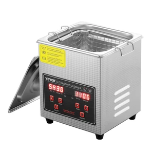 Sonic Cleaner with Digital Timer & Heater, Professional Ultra Sonic Parts Cleaner, Stainless Steel Heated Cleaning Machine for Glasses Watch Rings Jewelry Circuit Board (2L) Sonic Cleaner with Digital Timer & Heater, Professional Ultra Sonic Parts Cleaner, Stainless Steel Heated Cleaning Machine for Glasses Watch Rings Jewelry Circuit Board (2L)