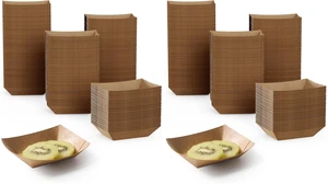 1/4lb Paper Food Tray 500 Pack Disposable Food Serving Boats 1/4lb Paper Food Tray 500 Pack Disposable Food Serving Boats