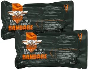 Israeli 6 Inch Emergency Bandage Compression Trauma Pressure Wound Dressing Sterile Vacuum-Sealed Packaging for Bleeding Control, Medical Trauma Kit, Gun Shot, First Aid IFAK Israeli 6 Inch Emergency Bandage Compression Trauma Pressure Wound Dressing Sterile Vacuum-Sealed Packaging for Bleeding Control, Medical Trauma Kit, Gun Shot, First Aid IFAK
