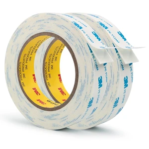3M 1600T Double Sided Tape, 1 in x 18 ft White PE Foam Tape, 2 Pack 0.04 in Thick, Removable from Smooth Surfaces, for RV, Pictures, Posters, Frames and Home Décor 3M 1600T Double Sided Tape, 1 in x 18 ft White PE Foam Tape, 2 Pack 0.04 in Thick, Removable from Smooth Surfaces, for RV, Pictures, Posters, Frames and Home Décor