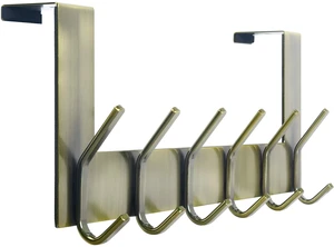Over The Door Hooks for Hanging,Over The Door Towel Rack,Over Door Coat Hanger Over Door Coat Rack for Hanging Towels,Hats,Clothes,Behind Back of Bathroom,Bronze Over The Door Hooks for Hanging,Over The Door Towel Rack,Over Door Coat Hanger Over Door Coat Rack for Hanging Towels,Hats,Clothes,Behind Back of Bathroom,Bronze