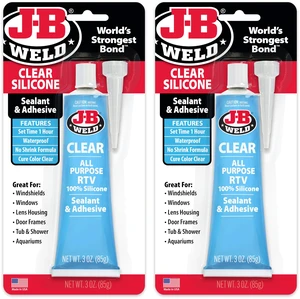 31310 Clear All-Purpose RTV Silicone Sealant and Adhesive - 3 oz. - 2-Pack 31310 Clear All-Purpose RTV Silicone Sealant and Adhesive - 3 oz. - 2-Pack