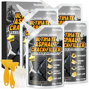 Asphalt Crack Filler, 5.3LB High Elasticity Concrete Crack Repair Sealant Self Leveling Waterproof Repair Sealant for Driveway, Walkway, Blacktop Concrete Joint, Outdoor Quick Drying Sealer - Black Asphalt Crack Filler, 5.3LB High Elasticity Concrete Crack Repair Sealant Self Leveling Waterproof Repair Sealant for Driveway, Walkway, Blacktop Concrete Joint, Outdoor Quick Drying Sealer - Black
