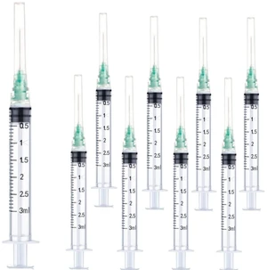 Luer lock 3ml 21Ga 1 Inch(25mm), 50 Pack Sterile Lab Utensils for Scientific Research, Industrial Dispensing or Liquid Measuring Luer lock 3ml 21Ga 1 Inch(25mm), 50 Pack Sterile Lab Utensils for Scientific Research, Industrial Dispensing or Liquid Measuring