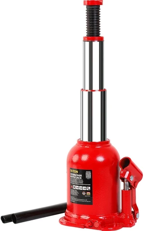 10 Ton (20,000 LBs) Torin Double Ram Welded Hydraulic Car Bottle Jack for Auto Repair and House Lift, Red, ATH81002XR 10 Ton (20,000 LBs) Torin Double Ram Welded Hydraulic Car Bottle Jack for Auto Repair and House Lift, Red, ATH81002XR