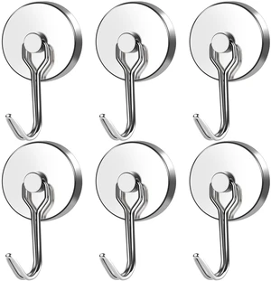 Magnetic Hooks Heavy Duty 120LB+ Swivel Swing Strong Magnet Hook Neodymium Hook Magnets for Hanging Home Workplace Metal Door Office and Garage Magnetic Hooks Heavy Duty 120LB+ Swivel Swing Strong Magnet Hook Neodymium Hook Magnets for Hanging Home Workplace Metal Door Office and Garage