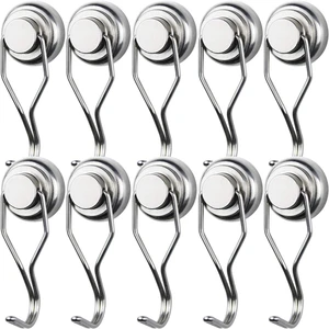 Magnetic Hooks Heavy Duty 80LB+ Swivel Swing Strong Magnet Hook Neodymium Hook Magnets for Hanging Home Workplace Metal Door Office and Garage Magnetic Hooks Heavy Duty 80LB+ Swivel Swing Strong Magnet Hook Neodymium Hook Magnets for Hanging Home Workplace Metal Door Office and Garage
