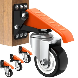 Workbench Casters Wheels Kit Retractable Casters Set of 4, 880Lbs 3" extra heavy duty side mount lifting caster, adjustable stepdown castors 4-pack for table, work bench leg & shop equipment Workbench Casters Wheels Kit Retractable Casters Set of 4, 880Lbs 3" extra heavy duty side mount lifting caster, adjustable stepdown castors 4-pack for table, work bench leg & shop equipment