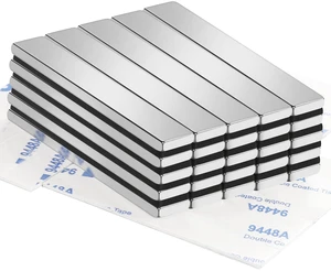 Strong Neodymium Magnets with Adhesive Backing, 25 Pack, 60x10x3 mm Powerful Rare Earth Bar Magnets, Waterproof Black Magnetic Magnet Strips Heavy Duty for Craft, Kitchen, DIY, Office Strong Neodymium Magnets with Adhesive Backing, 25 Pack, 60x10x3 mm Powerful Rare Earth Bar Magnets, Waterproof Black Magnetic Magnet Strips Heavy Duty for Craft, Kitchen, DIY, Office
