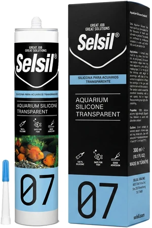 Aquarium Silicone Clear Sealant - High Elasticity, Safe for Fish, Solvent-Free, Ozone-Resistant, Transparent 10.14 Fl Oz, 1 Pack Aquarium Silicone Clear Sealant - High Elasticity, Safe for Fish, Solvent-Free, Ozone-Resistant, Transparent 10.14 Fl Oz, 1 Pack