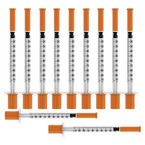 1ml/cc Disposable Syringes with Needle 30G 5/16" (8mm),U-100 Individually Wrapped 100 Pack | Lab Supplies 1ml/cc Disposable Syringes with Needle 30G 5/16" (8mm),U-100 Individually Wrapped 100 Pack | Lab Supplies