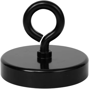 Black Fishing Magnet,3.54 inches 1000lb Strong Eyebolt Magnets Heavy Duty Super Neodymium High Power Magnet with Handle for Lifting and Pick up Black Fishing Magnet,3.54 inches 1000lb Strong Eyebolt Magnets Heavy Duty Super Neodymium High Power Magnet with Handle for Lifting and Pick up