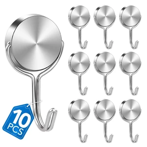 Magnetic Hooks for Cruise Cabins Essentials 2026 Door Magnets 60LBS 10 Pack Ship Walls Must Haves Classroom Strong Heavy Duty Metal Locker Decor magnet Decorations Fridge Organization Silver Magnetic Hooks for Cruise Cabins Essentials 2026 Door Magnets 60LBS 10 Pack Ship Walls Must Haves Classroom Strong Heavy Duty Metal Locker Decor magnet Decorations Fridge Organization Silver