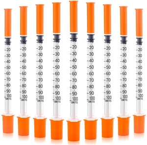 29 gauge 1cc 1/2 in(13mm) syringes with Needle,Pack of 50 29 gauge 1cc 1/2 in(13mm) syringes with Needle,Pack of 50