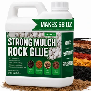 Oyevila Mulch Glue for Landscaping, 34 oz Concentrated Rock Glue, Pet Safe Water-Based Binder Spray Dries Clear and Helps Hold Mulch, Pea Gravel, Pebbles and Bark While Allowing Water to Pass Through Oyevila Mulch Glue for Landscaping, 34 oz Concentrated Rock Glue, Pet Safe Water-Based Binder Spray Dries Clear and Helps Hold Mulch, Pea Gravel, Pebbles and Bark While Allowing Water to Pass Through