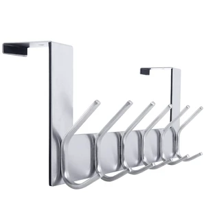 Over The Door Hook Door Hanger:Over The Door Towel Rack with 6 Hooks for Hanging Coats,Door Coat Hanger Towel Hanger Over Door Coat Rack for Towels,Clothes,Back of Bathroom,Silver Over The Door Hook Door Hanger:Over The Door Towel Rack with 6 Hooks for Hanging Coats,Door Coat Hanger Towel Hanger Over Door Coat Rack for Towels,Clothes,Back of Bathroom,Silver