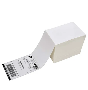 4 x 6 Thermal Shipping Labels with Perforations, 1000 Fanfold Direct Thermal Labels, Permanent Adhesive, White Mailing Labels for Thermal Printer 4 x 6 Thermal Shipping Labels with Perforations, 1000 Fanfold Direct Thermal Labels, Permanent Adhesive, White Mailing Labels for Thermal Printer