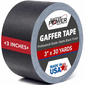 Black Tape 3 Inch x 30 Yards, Heavy Duty, Made in USA Black Tape 3 Inch x 30 Yards, Heavy Duty, Made in USA