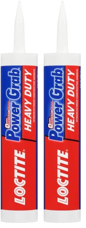 Power Grab Express Heavy Duty Construction Adhesive, 9 fl oz Cartridge, Versatile Constuction Glue for Wood, Wall, Tile, Foam Board & More (Pack of 2) Power Grab Express Heavy Duty Construction Adhesive, 9 fl oz Cartridge, Versatile Constuction Glue for Wood, Wall, Tile, Foam Board & More (Pack of 2)