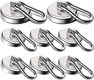 Magnetic Hooks 110 LBS Strong Magnets Cruise 8Pack Magnet with Hook Heavy Duty Kitchen Essentials Neodymium Extra Carabiner Super Locker Ship For Hanging Cabin Swivel Imanes Fuertes Silver Magnetic Hooks 110 LBS Strong Magnets Cruise 8Pack Magnet with Hook Heavy Duty Kitchen Essentials Neodymium Extra Carabiner Super Locker Ship For Hanging Cabin Swivel Imanes Fuertes Silver