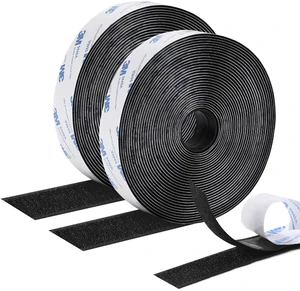 26Feet Hook and Loop Tape Sticky Back Fastener Roll, Nylon Self Adhesive Heavy Duty Strips Fastener for Home Office School Car and Crafting Organization (1, Black-3m, 26ft x 1in) 26Feet Hook and Loop Tape Sticky Back Fastener Roll, Nylon Self Adhesive Heavy Duty Strips Fastener for Home Office School Car and Crafting Organization (1, Black-3m, 26ft x 1in)