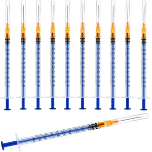 100 Pack 1ml/cc Plastic Luer Slip Syringa with 25Ga and Cap, Individually Sealed Wrapped, for Scientific Labs, Measuring Liquid, Refilling Cartridges or Glue Applicator 100 Pack 1ml/cc Plastic Luer Slip Syringa with 25Ga and Cap, Individually Sealed Wrapped, for Scientific Labs, Measuring Liquid, Refilling Cartridges or Glue Applicator