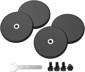 4 Pieces Strong Rubber Coated Mounting Magnets 30 LB Anti-Scratch over 30 LB Force with M4 Thread Hole and Bolts 4 Pieces Strong Rubber Coated Mounting Magnets 30 LB Anti-Scratch over 30 LB Force with M4 Thread Hole and Bolts