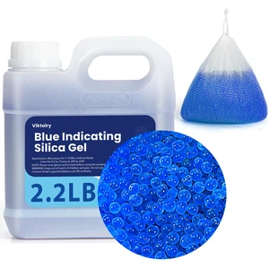 2.2 LBS Blue Silica Gel Desiccant Beads, Reusable & Color Indicating Premium Desiccant Bulk, Industry 3-5 mm Silica Beads Dehumidifier for 3D Filament, Camera, Jewelry, Safe (5 PCS Bags) 2.2 LBS Blue Silica Gel Desiccant Beads, Reusable & Color Indicating Premium Desiccant Bulk, Industry 3-5 mm Silica Beads Dehumidifier for 3D Filament, Camera, Jewelry, Safe (5 PCS Bags)