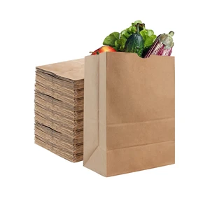 52 lb Kraft Brown Paper Bags (70 Count) Bulk Large Grocery Bags for Shopping 52 lb Kraft Brown Paper Bags (70 Count) Bulk Large Grocery Bags for Shopping