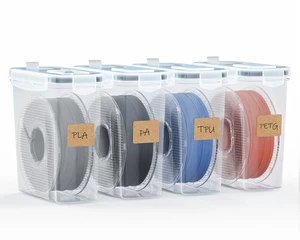 Filament Storage Box - 4 Pack Filaments Container for 3D Printing Filaments Sealing and Protection - Portable Filament Storage with Desiccant&Label,Water-Proof and Dust-Proof 4.0L(9.03*8*3) Filament Storage Box - 4 Pack Filaments Container for 3D Printing Filaments Sealing and Protection - Portable Filament Storage with Desiccant&Label,Water-Proof and Dust-Proof 4.0L(9.03*8*3)