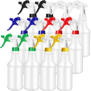 12 Pcs 16 Oz Plastic Spray Bottles Reusable adjustable sprayers for water, cleaners, plants and household tasks; bulk pack for home or commercial use 12 Pcs 16 Oz Plastic Spray Bottles Reusable adjustable sprayers for water, cleaners, plants and household tasks; bulk pack for home or commercial use