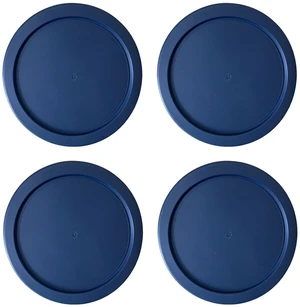 Replacement Lids fits Pyrex 4-Cup Glass Food Storage Container Bowls, 6-Inch Plastic Round Lids Covers for Pyrex 7201-PC, Airtight & Leakproof (4-Pack, Blue) Replacement Lids fits Pyrex 4-Cup Glass Food Storage Container Bowls, 6-Inch Plastic Round Lids Covers for Pyrex 7201-PC, Airtight & Leakproof (4-Pack, Blue)