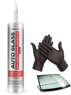 Polyurethane Windshield Adhesive, Black - Fast Curing Glass Glue High bond strength urethane windshield sealant - fast cure for auto & RV glass installs Polyurethane Windshield Adhesive, Black - Fast Curing Glass Glue High bond strength urethane windshield sealant - fast cure for auto & RV glass installs