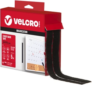 Sticky Back Hook and Loop Fasteners, 30 Ft Tape Roll, Black Peel And Stick Permanent Adhesive Tape For Classrooms, Home And Office Organization; Cut To Length For Custom Projects Sticky Back Hook and Loop Fasteners, 30 Ft Tape Roll, Black Peel And Stick Permanent Adhesive Tape For Classrooms, Home And Office Organization; Cut To Length For Custom Projects