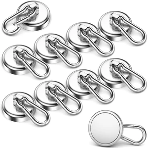 150 LBS Heavy Duty Magnetic Hook, Strong Magnetic Hooks, 10 Pack Magnetic Hooks with Swivel Carabiner, Magnetic Hooks for Hanging, Cruise Cabins, Office, Kitchen, RV 150 LBS Heavy Duty Magnetic Hook, Strong Magnetic Hooks, 10 Pack Magnetic Hooks with Swivel Carabiner, Magnetic Hooks for Hanging, Cruise Cabins, Office, Kitchen, RV