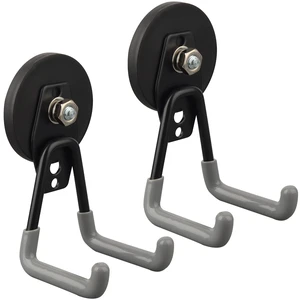 Heavy Duty Magnetic Hooks,Strong Large Magnet Hooks for Power Drill,Garden Tools, Hose,Pegboard,Garage, Workshop,2 Pack Magnetic Storage Hooks for Indoor Outdoor Hanging(Gray) Heavy Duty Magnetic Hooks,Strong Large Magnet Hooks for Power Drill,Garden Tools, Hose,Pegboard,Garage, Workshop,2 Pack Magnetic Storage Hooks for Indoor Outdoor Hanging(Gray)