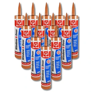 084630 Window & Door Siliconized Acrylic Caulk, Cedar, 10.1 oz, Pack of 12, Made in USA 084630 Window & Door Siliconized Acrylic Caulk, Cedar, 10.1 oz, Pack of 12, Made in USA